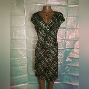 Jones & Co./ Jones Wear Faux Wrap Dress